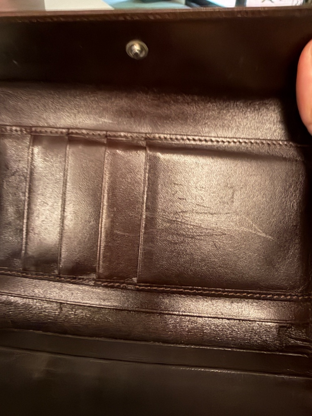 Fendi Zucca FF Monogram Compact Bifold Wallet – Black/Tobacco Canvas | Brown Lea - Picture 7 of 12